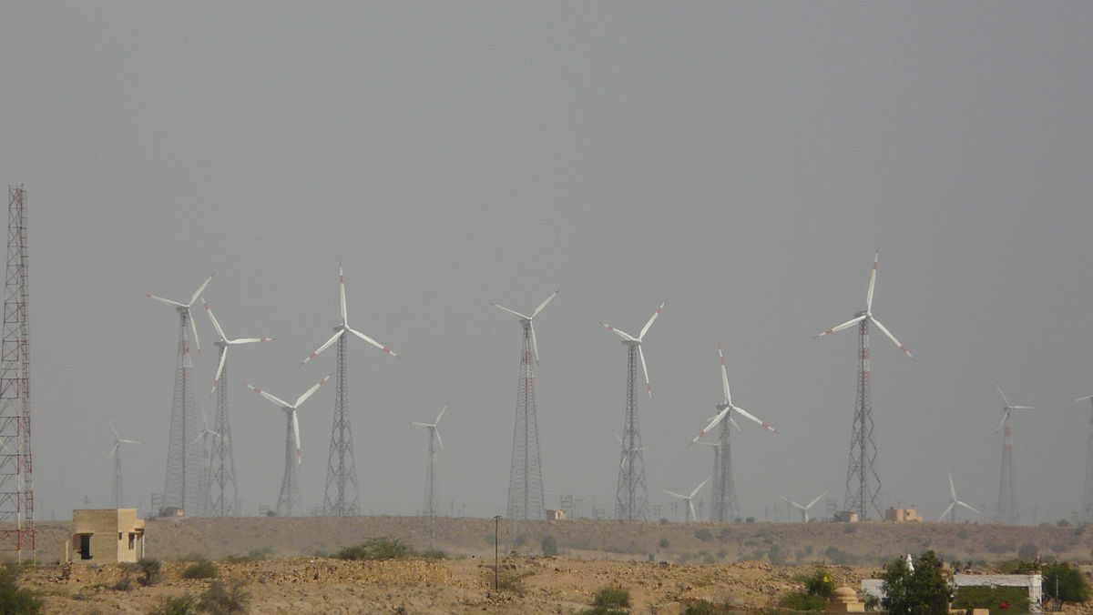 Wind farm power plant construction