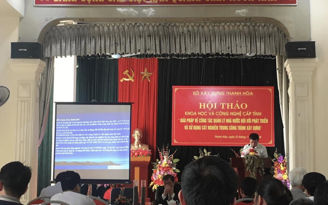 Thanh Hóa: Hội thảo về công tác quản lý Nhà nước về phát triển cát nghiền trong xây dựng