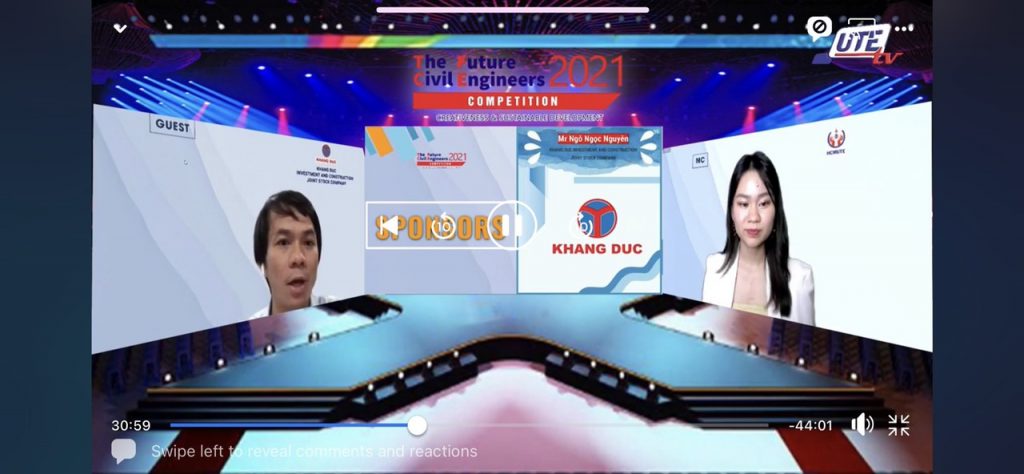 KHANG DUC IS PROUD TO BE SPONSOR OF TALENT CONTEST - THE FUTURE CIVIL ENGINEERS