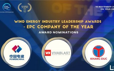 KHANG DUC IS NOMINATED ON TOP 3 FOR “EPC COMPANY OF THE YEAR”, ORGANIZED BY COMMITTEE OF WIND FUTURE AWARDS 2021