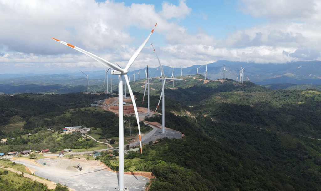 A wind farm in the central province of Quang Tri. Photo by VnExpress/Hoang Tao