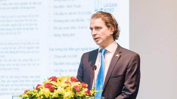 Ông Stuart Livesey, Tổng giám đốc Công ty CP Phát triển Dự án Điện gió La Gan, Giám đốc Quốc gia của Copenhagen Offshore Partners (COP) tại Việt Nam
