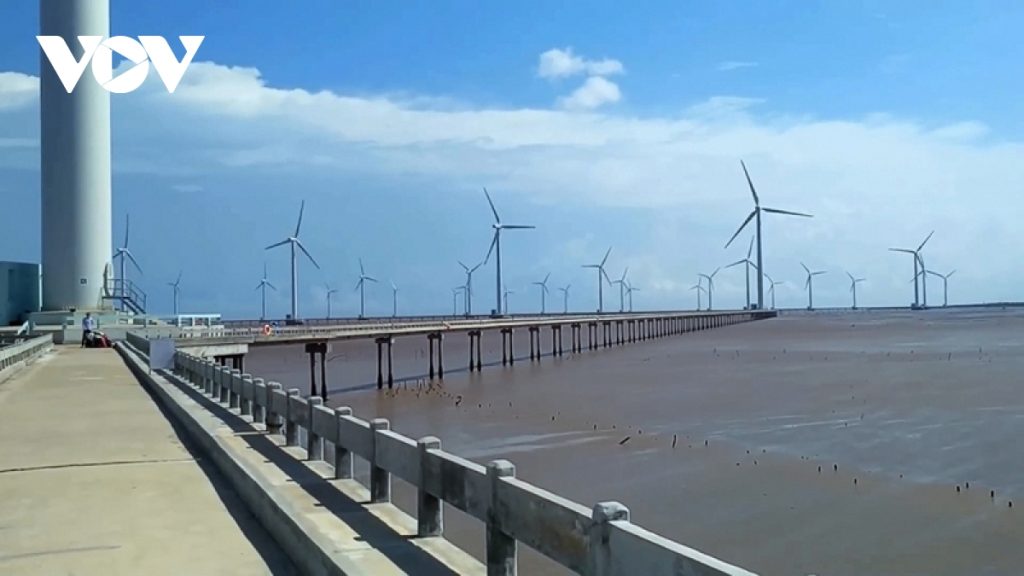 Dự án điện gió đã đưa vào vận hành tại Trà Vinh.